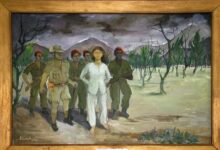 Bức họa Anh hùng Võ Thị Sáu bị dẫn ra pháp trường Côn Đảo (năm 1952) được trưng bày tại Khu di tích Nhà tù Côn Đảo