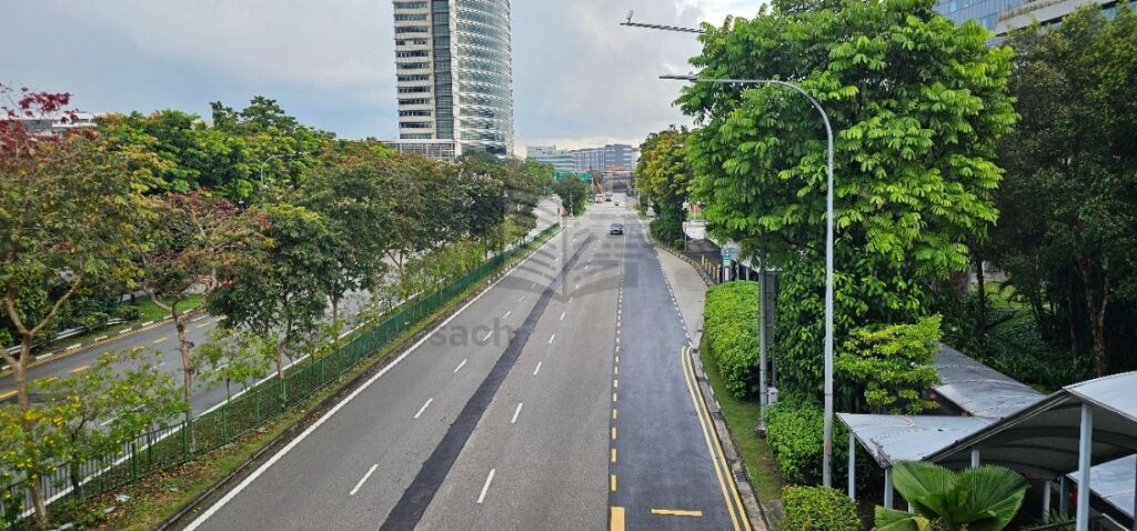 Đường Singapore nhìn từ trên cao